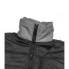 Mens Black and Grey Puffer Jacket by Jacket Field
