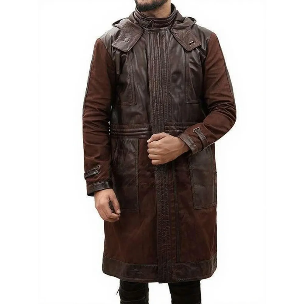 Mens Brown Celebrity leather Jackets Coat by Jacket field