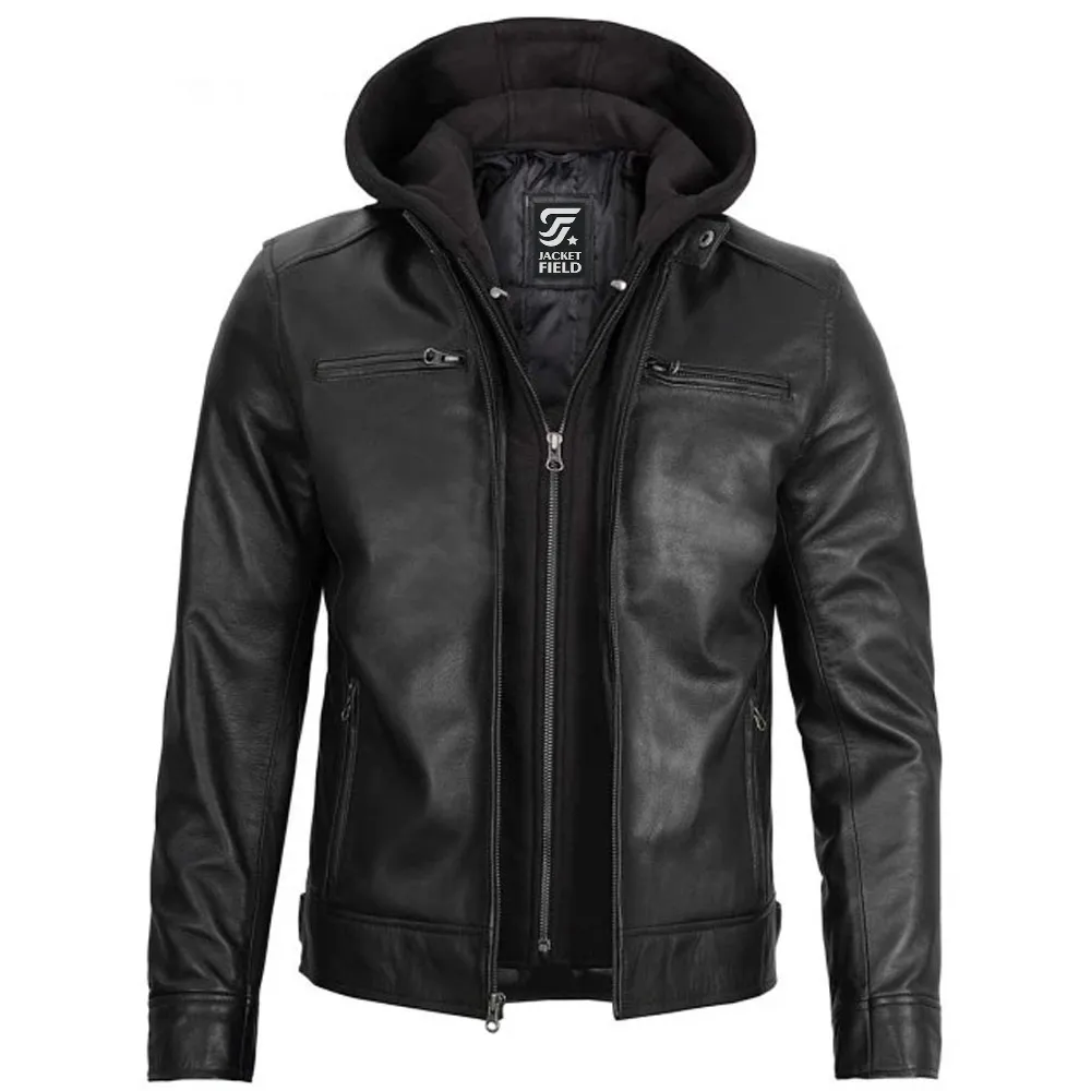 Black Leather Motorcycle Jacket