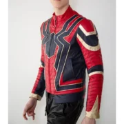 Mens Black & Red Spider-Man Celebrity Leather Jacket by Jacket Field