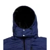 Mens Blue Nylon Puffer Jacket by Jacket Field