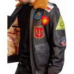 Mens Brown Lambskin Leather G-1 Flight Celebrity Jackets by Jacket Field