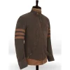 X-Men Origins Wolverine Mens Brown Celebrity Leather Jackets by Jacket Field