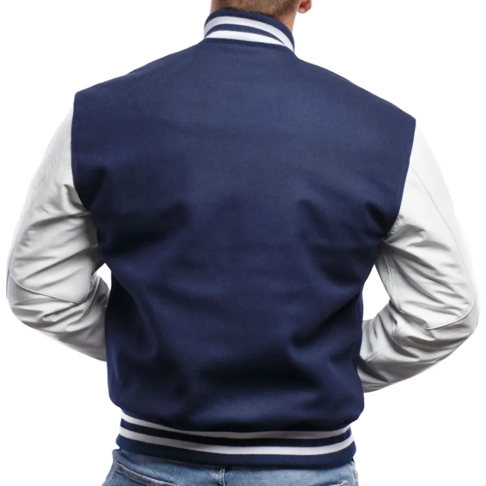 Men’s Royal Blue Varsity Letterman Jacket By Jacket Field