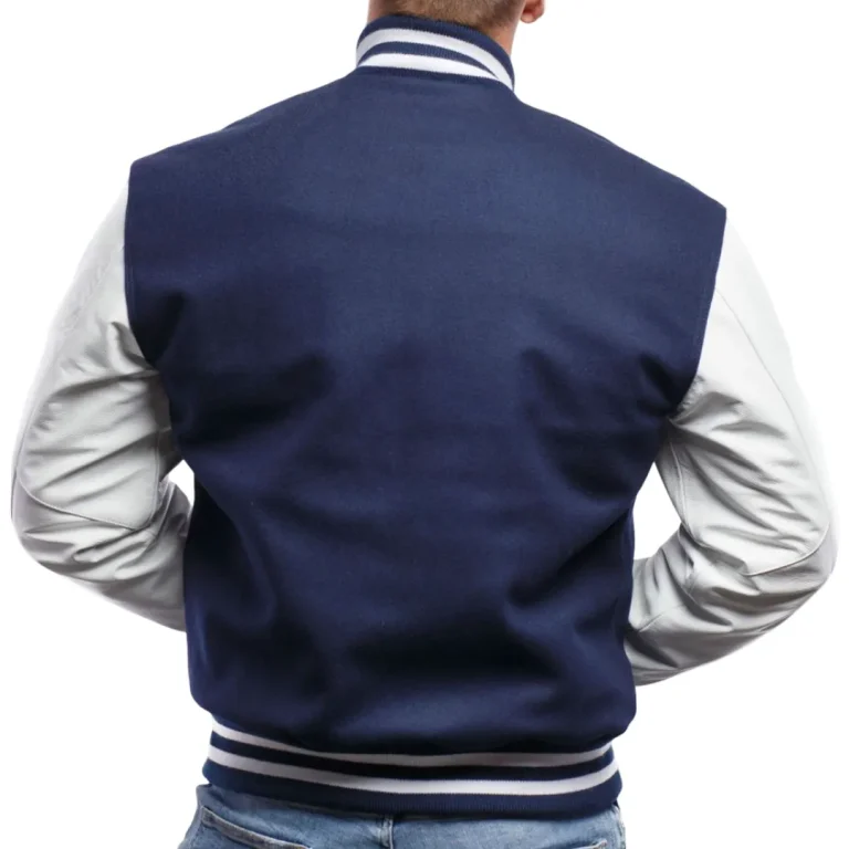 Men’s Royal Blue Varsity Letterman Jacket By Jacket Field