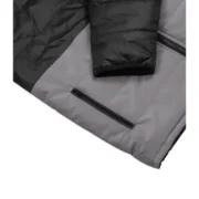 Mens Black and Grey Puffer Jacket by Jacket Field