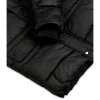 Melvin Mens Black Puffer Jacket with Faux Fur Hood by Jacket Field