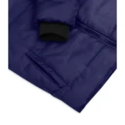 Mens Blue Parka Puffer Jacket with Hood by Jacket Field