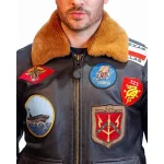 Mens Brown Lambskin Leather G-1 Flight Celebrity Jackets by Jacket Field