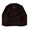 Adamsville Mens Dark Brown Suede Leather Bomber Jacket