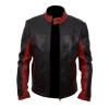 Dark Knight Mens Black Biker Leather Celebrity Jackets by Jacket Field