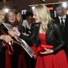 Elisabeth Moss Womens Black Celebrity Leather Jackets by Jacket Field