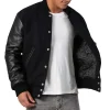 Black Varsity Letterman Jacket