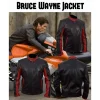 Dark Knight Mens Black Biker Leather Celebrity Jackets by Jacket Field