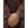 Mens Brown Celebrity leather Jackets Coat by Jacket field
