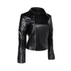 Anya Taylor-Joy Womens Black Celebrity Leather Jackets by Jacket Field
