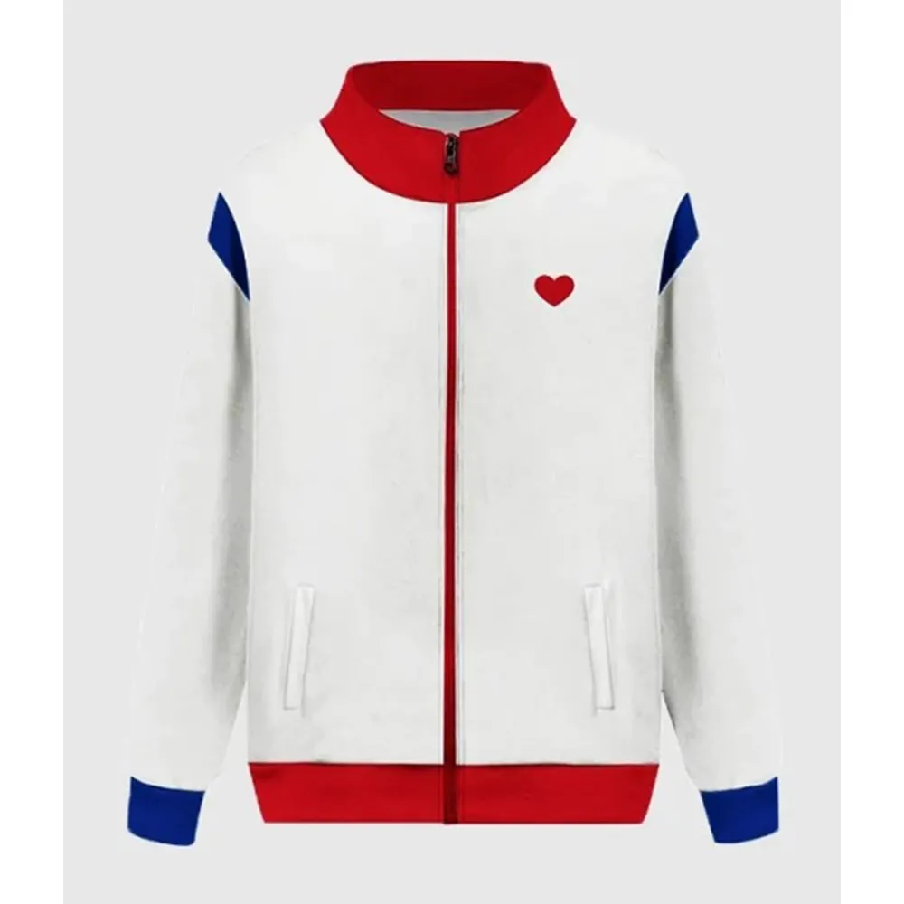 In-soo Yoo Mens White Celebrity Leather Jackets by Jacket Field
