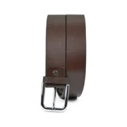 New Men's Brown Casual Texture Leather Belt By Jacket Field