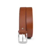 New Men's Tan Texture Casual Genuine Leather Belt By Jacket Field