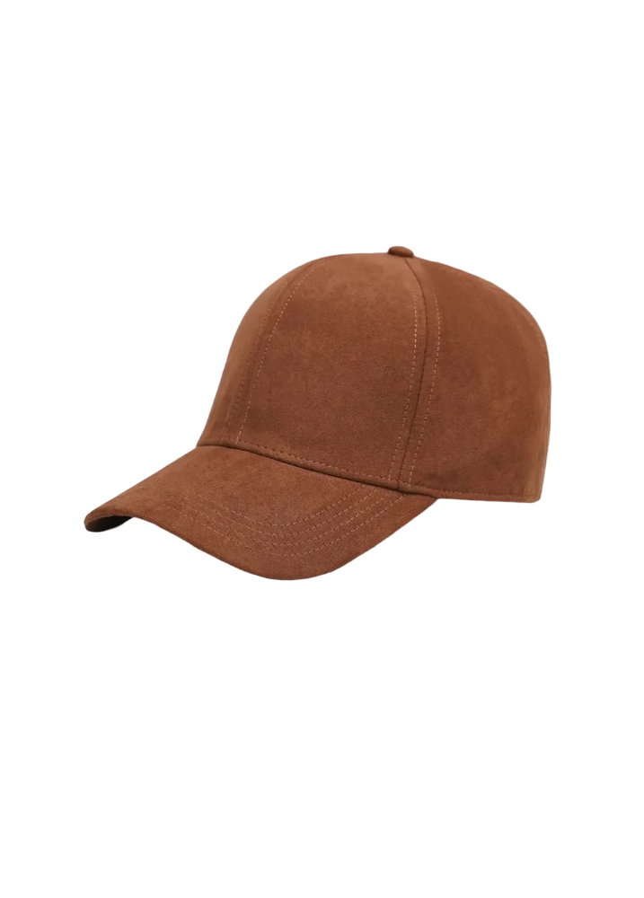 Mens Brown Faux Leather Cap by Jacket Field