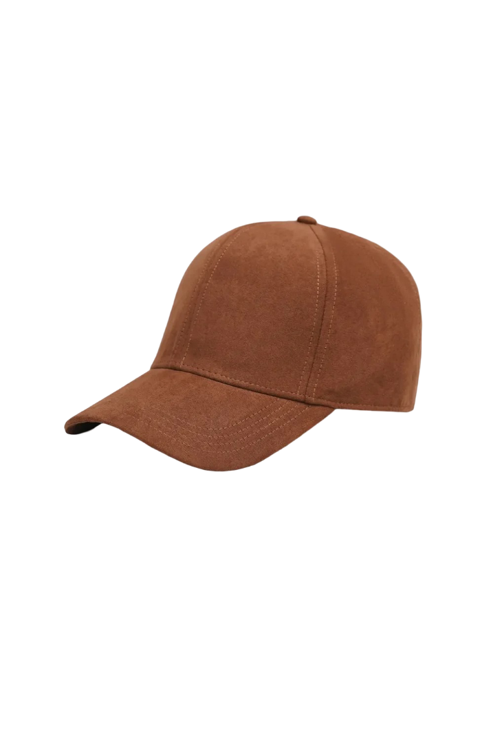 Mens Brown Faux Leather Cap by Jacket Field
