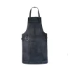 Rachel Black Full Grain Leather Apron by Jacket Field