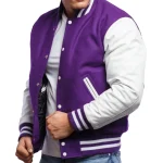 Mens Purple Clothing Varsity Jacket by Jacket Field