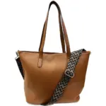 Womens Brown Faux Leather Shoulder Bag by Jacket Field