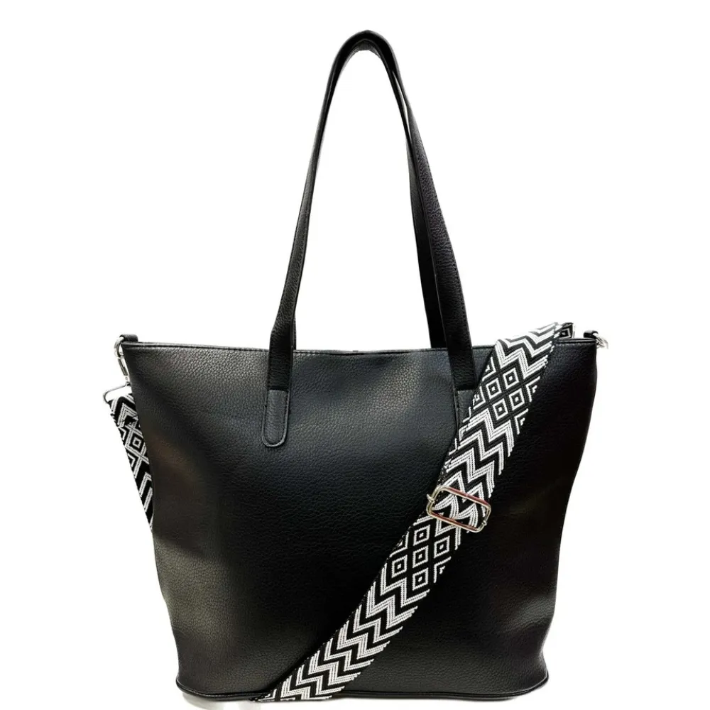 Womens Black Aphrodite Leather Handbag by Jacket Field