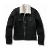 Mens Sulfur Balck Denim Jacket By Jacket Field
