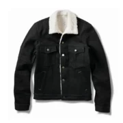 Mens Sulfur Balck Denim Jacket By Jacket Field
