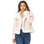 Womens Pink Denim Jacket by Jacket Field