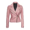 Womens Moto Style Pink Jacket by Jacket Field