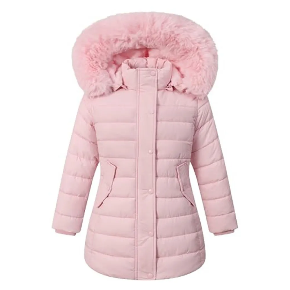 Womens Winter Waterproof Pink Long Coat by Jacket Field