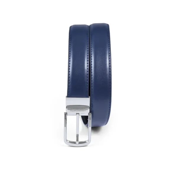 New Men's Navy Plain Formal Leather Belt By Jacket Field