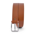 Men's Brown Premium Buckle Formal Leather Belt By Jacket Field