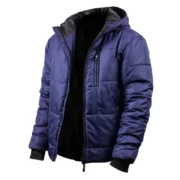 Men's Colby Winter Puffer Blue Jacket - Down Jacket By Jacket Field