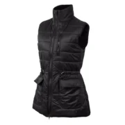Kellie Womens Black Padded Puffer Vest by Jacket Field