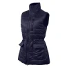 Kellie Womens Blue Gilet Jacket Puffer Vest by Jacket Field