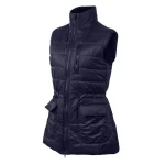 Kellie Womens Blue Gilet Jacket Puffer Vest by Jacket Field