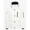Mens Polyester Winter Off White Jacket with Hood by Jacket Field