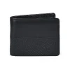 Classic Black Bi-Fold Mens Leather Wallet by Jacket Field
