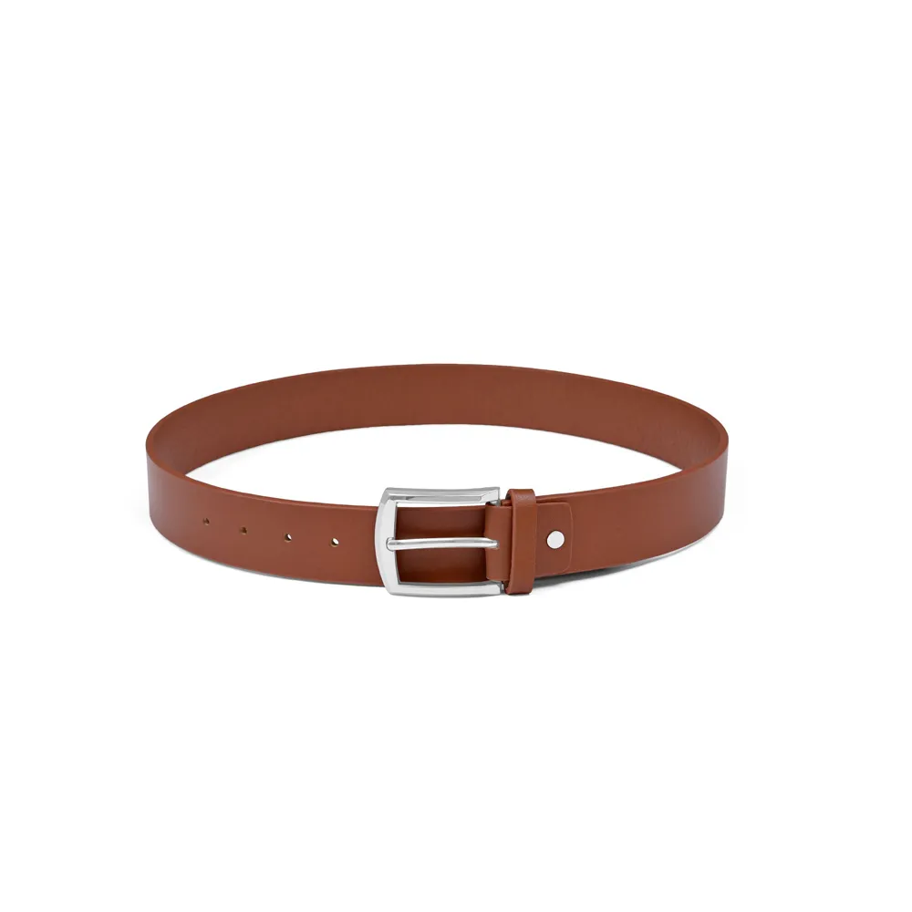 New Men's Tan Texture Casual Genuine Leather Belt By Jacket Field