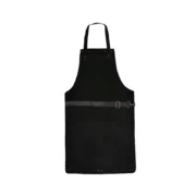 Black Wax Full Grain Leather Apron by Jacket Field