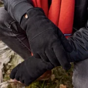 Mens Sheep Winter Gloves Leather with Fleece Lining by Jacket Field