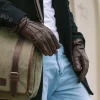 Mens Touchscreen Sheepskin Leather Gloves by Jacket Field