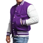 Mens Purple Clothing Varsity Jacket by Jacket Field
