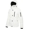 Mens Polyester Winter Off White Jacket with Hood by Jacket Field