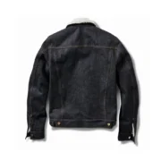 Mens Shearling Denim Jacket by Jacket Field