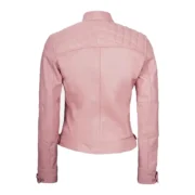 Womens Diamond Cafe Racer Pink Jacket by Jacket Field